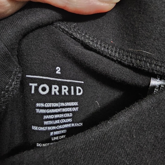 Torrid Premium Leggings - Multicolor Side Strip Black - Picture 4 of 8